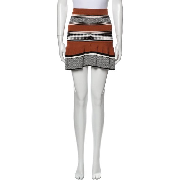 Sandro Striped Mini Skirt